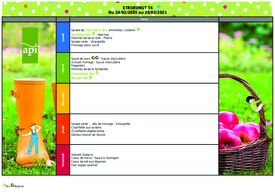 Menus Semaine 9