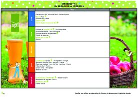 Menus semaine 25
