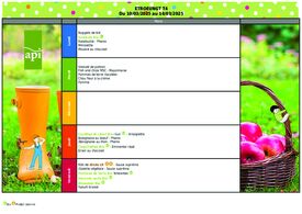 Menus Semaine 11