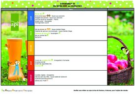 Menus semaine 23